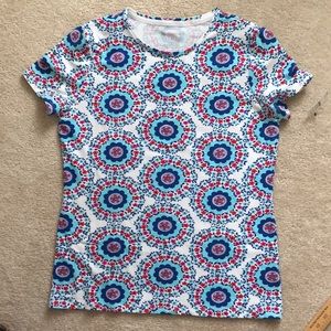 NWT Talbots circle flower-print tee
